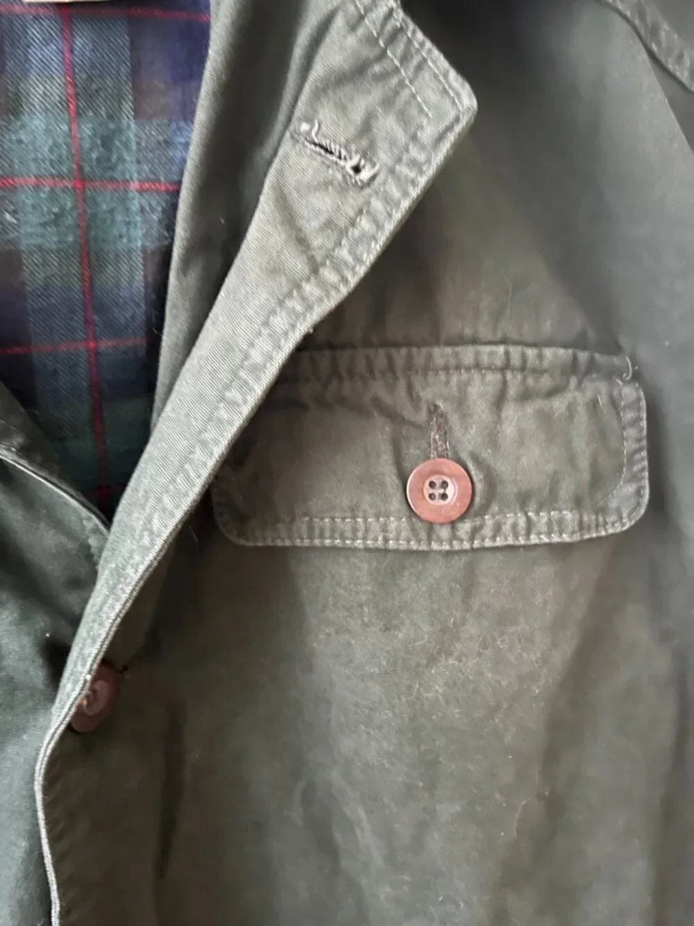 Vintage Aberdeen Canvas Flannel-Lined Cargo Coat – Chore/Barn Jacket – Men's Lar